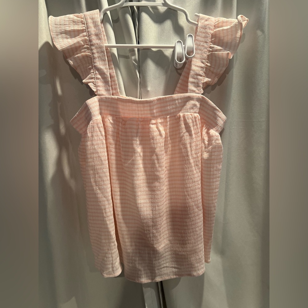 Pink Lily Ruffle Top